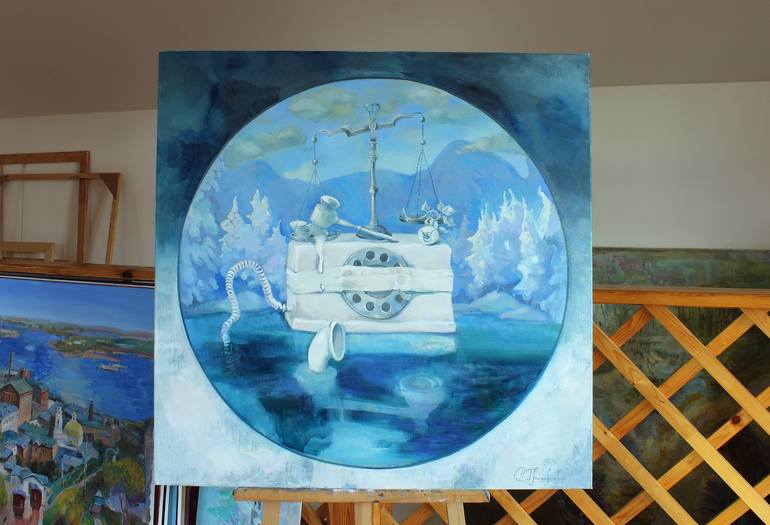 Original Surrealism Fantasy Painting by Anastasiia Grygorieva