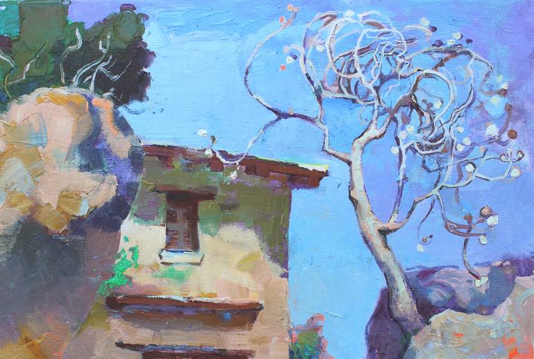 Original Expressionism Landscape Painting by Anastasiia Grygorieva