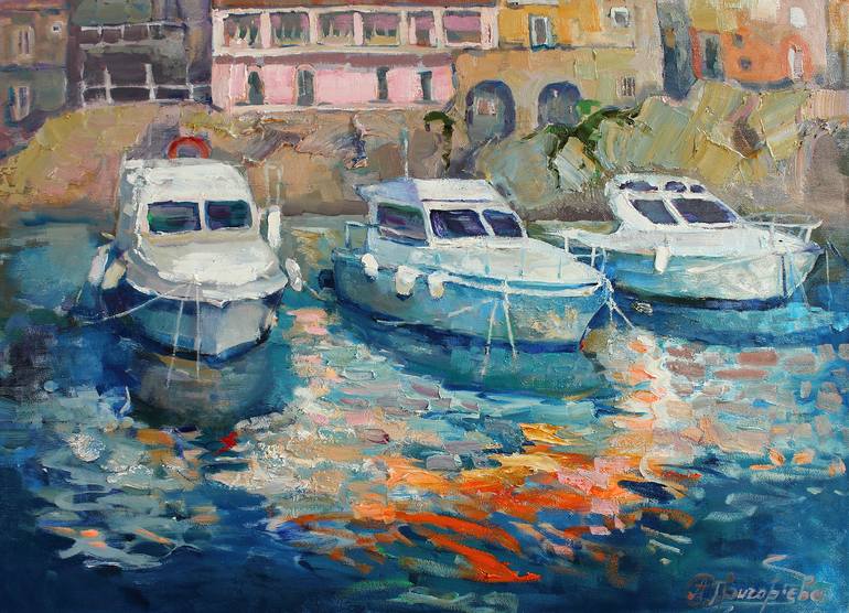 Original Seascape Painting by Anastasiia Grygorieva