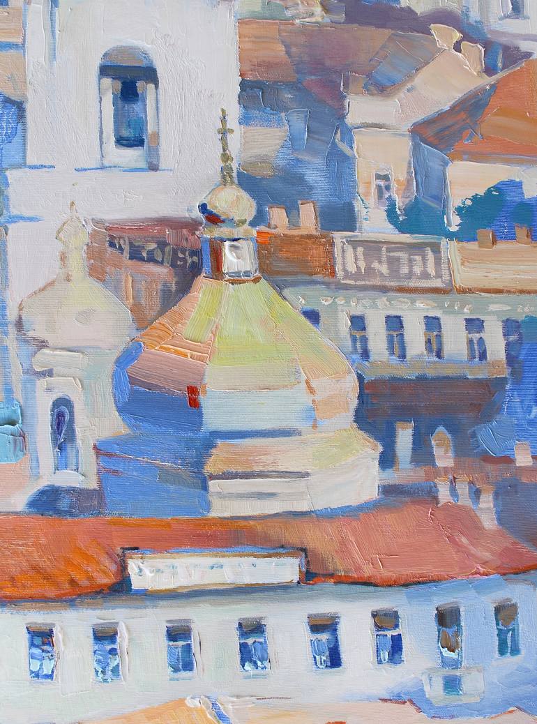 Original Architecture Painting by Anastasiia Grygorieva