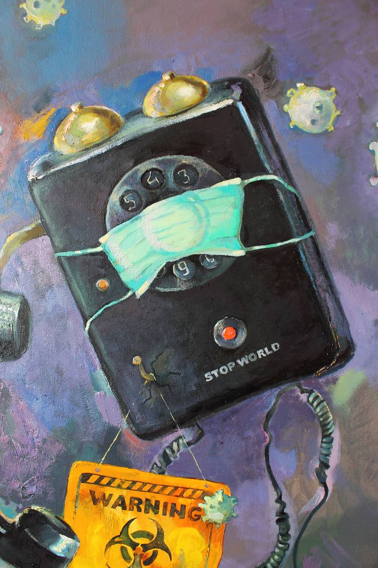 Original Abstract Expressionism Fantasy Painting by Anastasiia Grygorieva