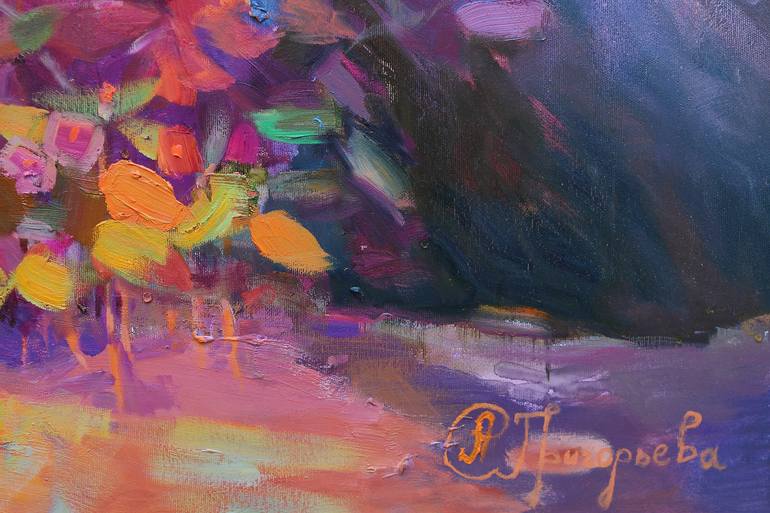 Original Expressionism Floral Painting by Anastasiia Grygorieva