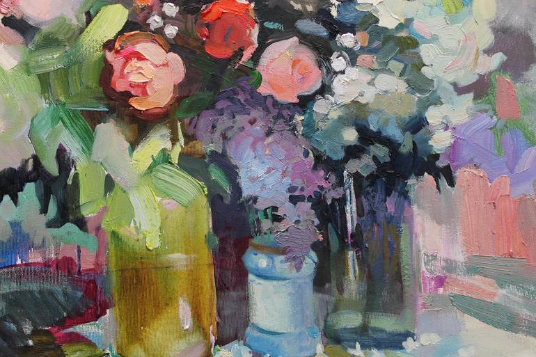 Original Expressionism Still Life Painting by Anastasiia Grygorieva