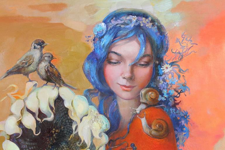 Original Women Painting by Anastasiia Grygorieva