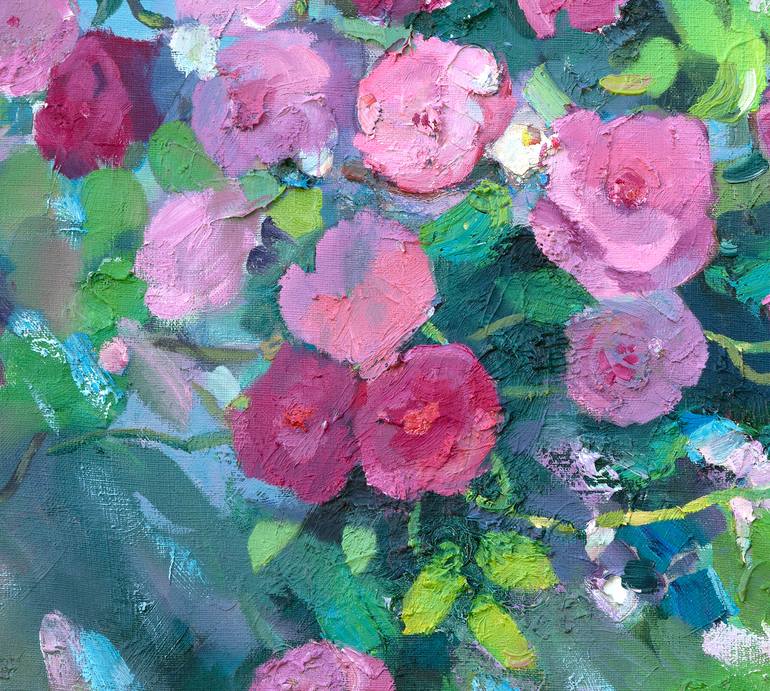 Original Abstract Expressionism Floral Painting by Anastasiia Grygorieva