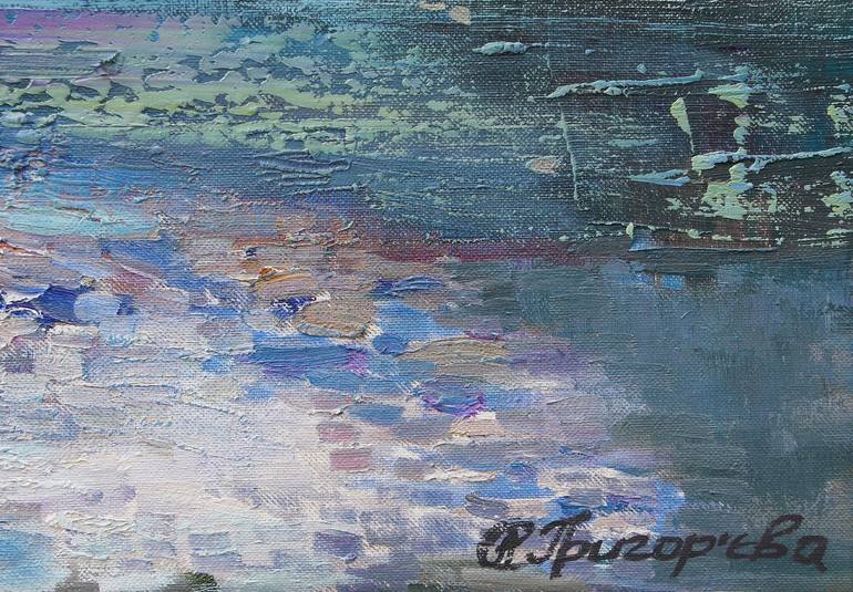 Original Expressionism Landscape Painting by Anastasiia Grygorieva