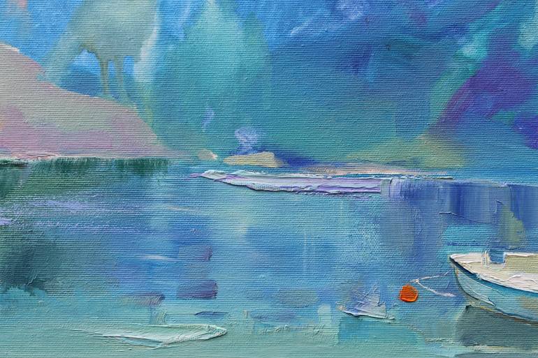 Original Expressionism Seascape Painting by Anastasiia Grygorieva