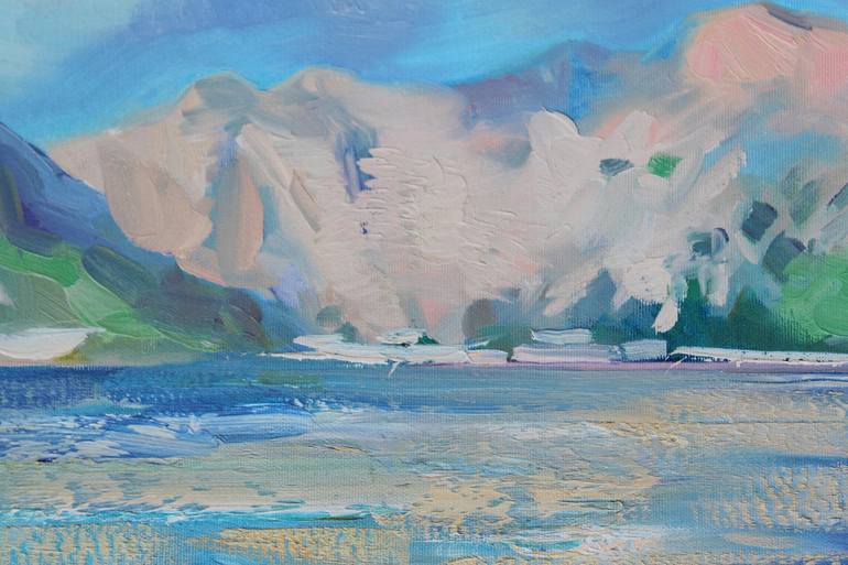 Original Expressionism Seascape Painting by Anastasiia Grygorieva