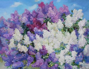 Original Fine Art Floral Paintings by Anastasiia Grygorieva