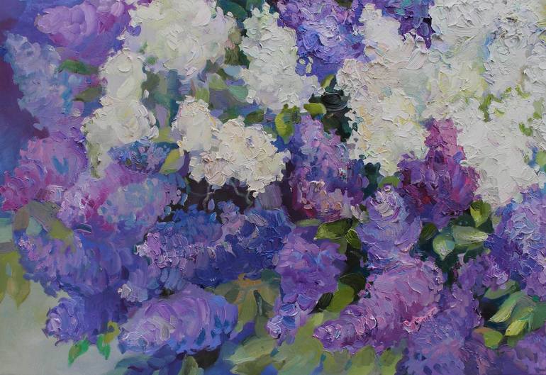 Original Fine Art Floral Painting by Anastasiia Grygorieva