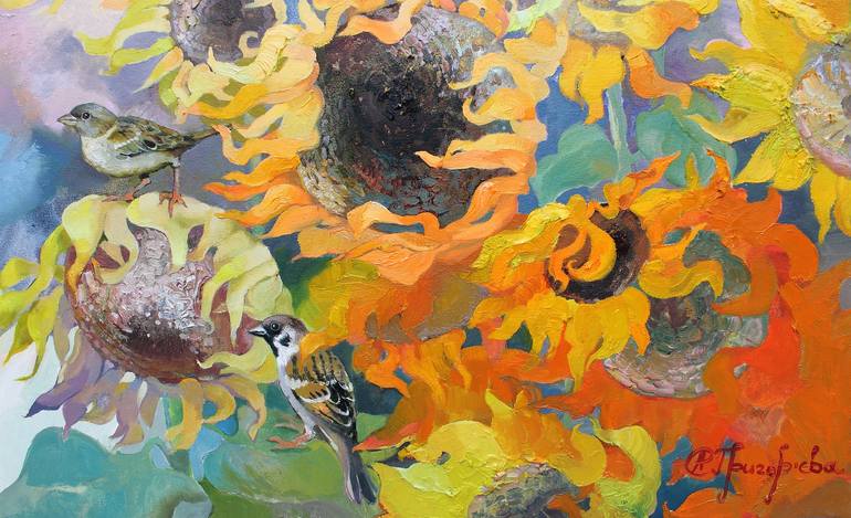 Original Expressionism Landscape Painting by Anastasiia Grygorieva