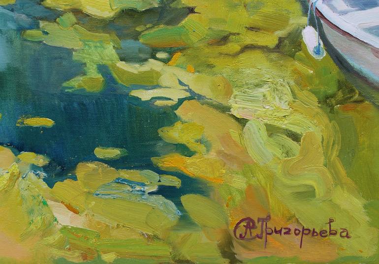 Original Expressionism Landscape Painting by Anastasiia Grygorieva