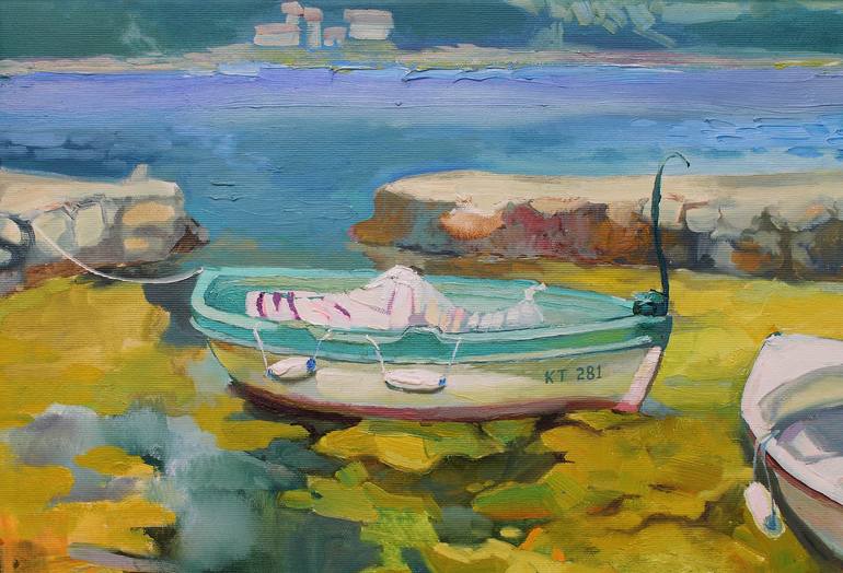 Original Expressionism Landscape Painting by Anastasiia Grygorieva