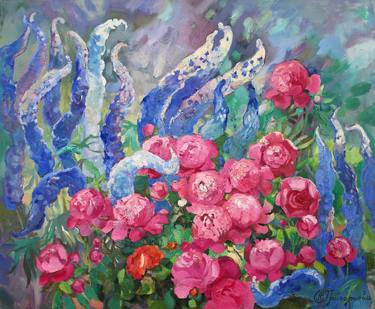 Print of Fine Art Floral Paintings by Anastasiia Grygorieva