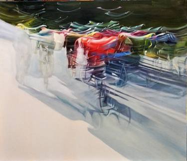 Print of Figurative Bicycle Paintings by Liliana Cecchin
