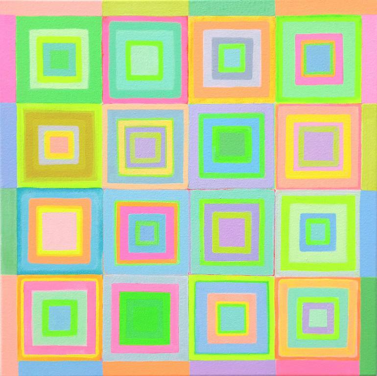 Original Abstract Painting by Felix Akulw | Abstract Art on Canvas | RIDING THE TAILCOATS OF HISTORY - BOX SET