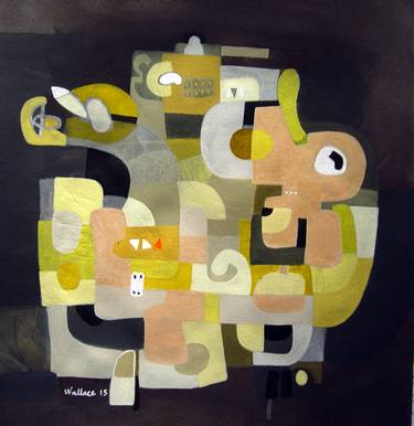 Original Abstract Technology Paintings by Jose Lopez
