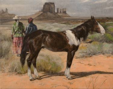 Print of Horse Paintings by Hans Bertschi