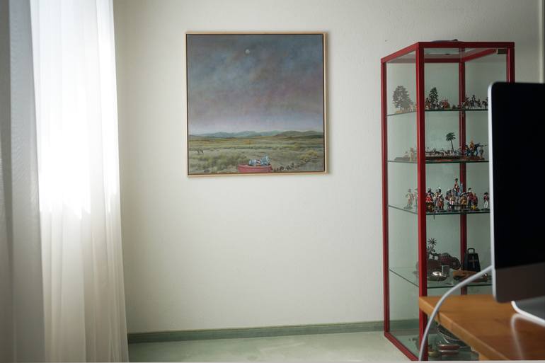 Original Figurative Landscape Painting by Hans Bertschi