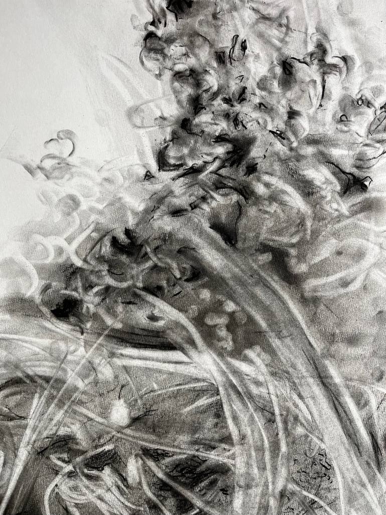 Original Abstract Expressionism Body Drawing by Philippe Briade