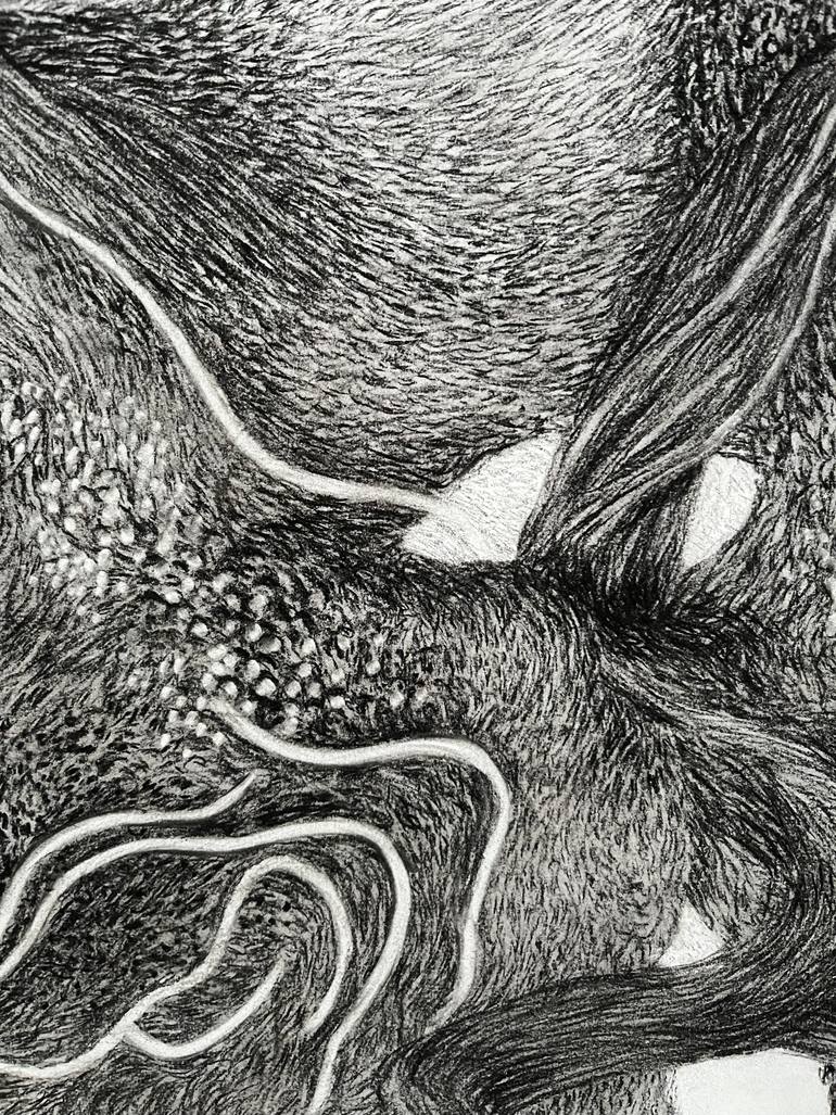Original Abstract Expressionism Abstract Drawing by Philippe Briade
