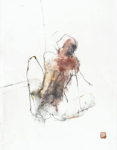 Original Figurative Nude Drawings by Philippe Briade