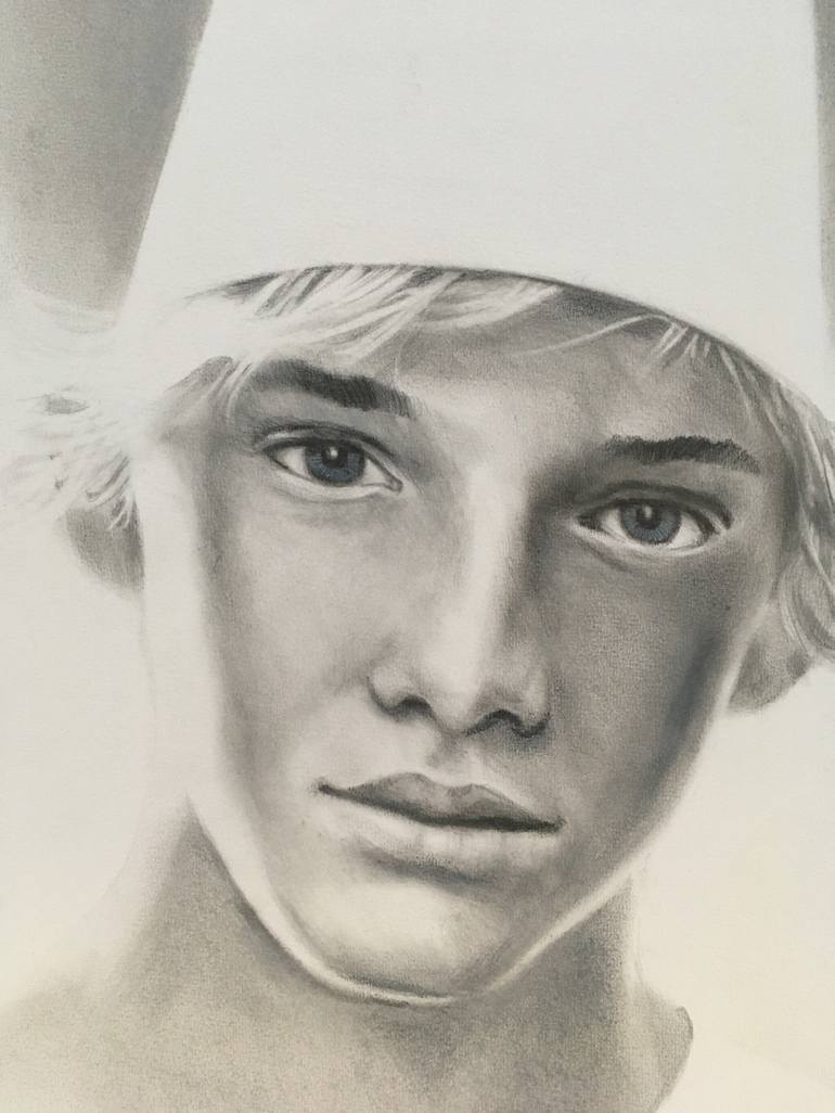 Original Portrait Drawing by Philippe Briade