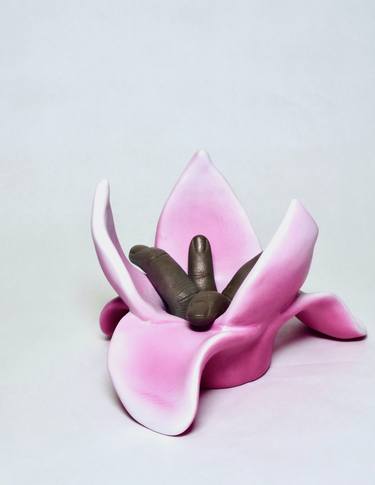 Original Surrealism Floral Sculpture by Irina Laaja