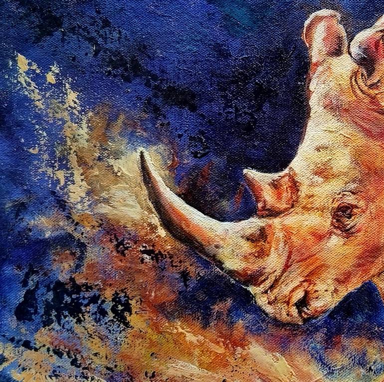 Original Animal Painting by Yvette Mey