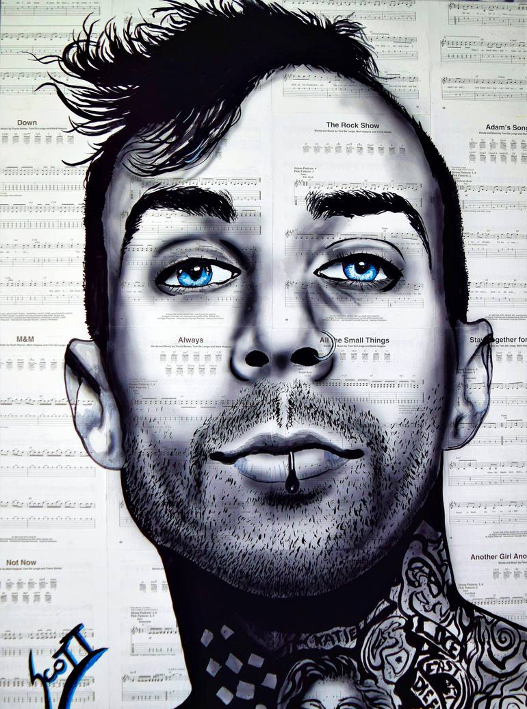 Travis Barker Painting by Brandon Scott Saatchi Art