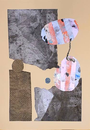 Original Conceptual Abstract Collage by Theresia Maagdenberg