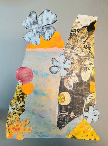 Original Abstract Collage by Theresia Maagdenberg