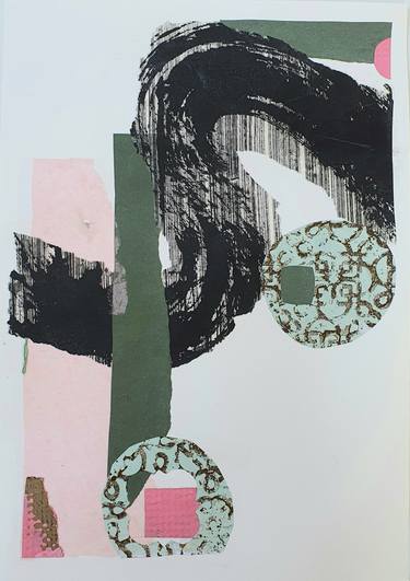 Print of Abstract Collage by Theresia Maagdenberg