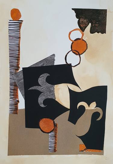 Print of Conceptual Abstract Collage by Theresia Maagdenberg