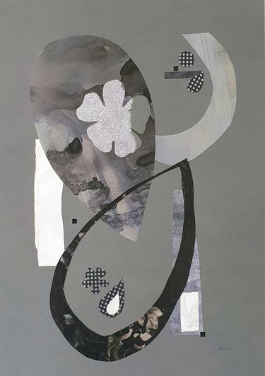 Original Conceptual Abstract Collage by Theresia Maagdenberg