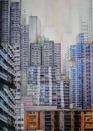 Original Landscape Collage by lucille van straten