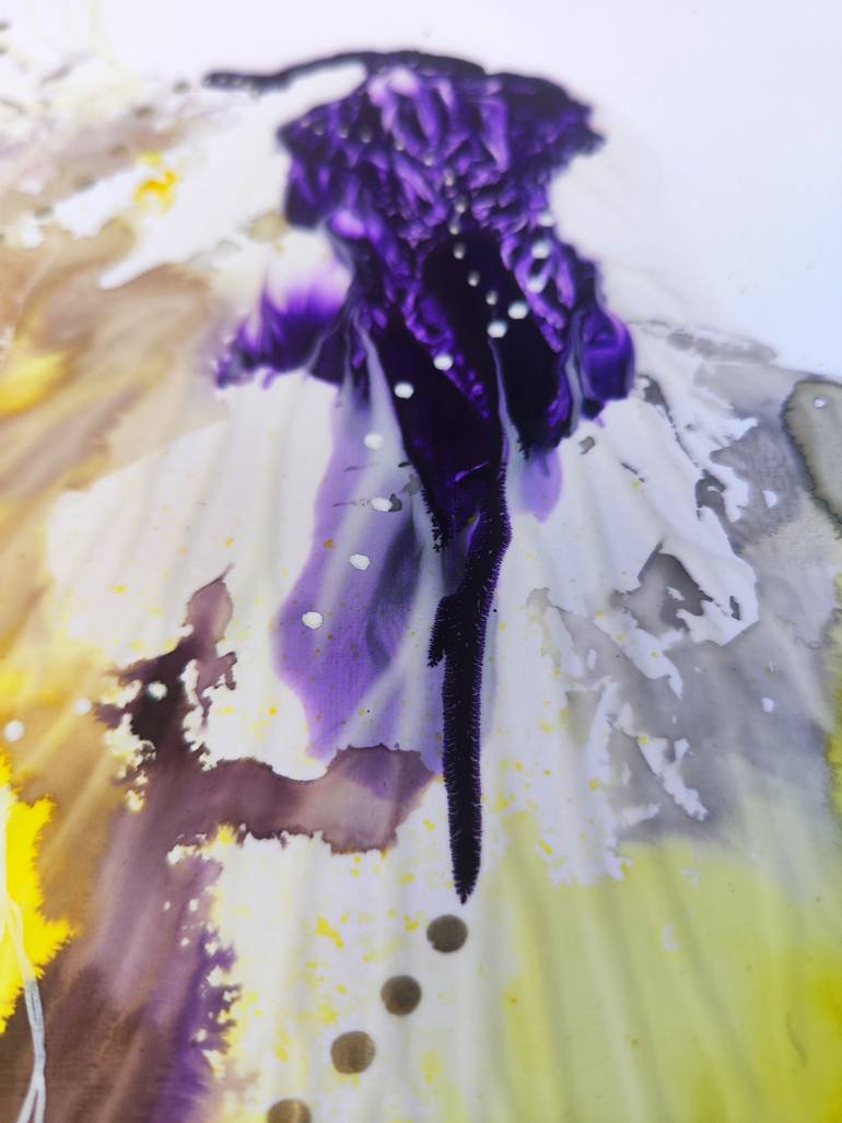 Original Abstract Botanic Painting by Marijah Bac Cam