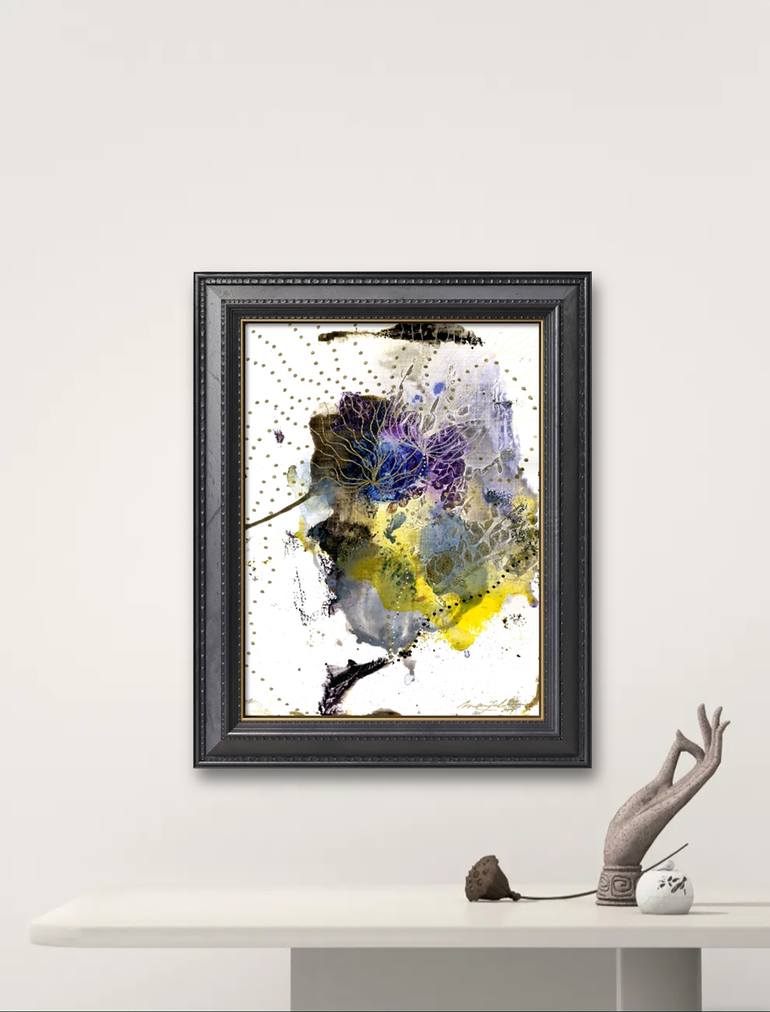Original Abstract Botanic Painting by Marijah Bac Cam