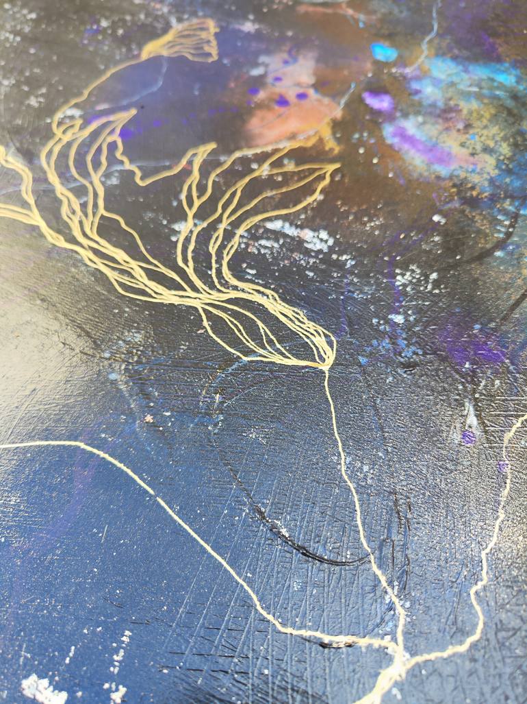 Original Abstract Expressionism Botanic Painting by Marijah Bac Cam