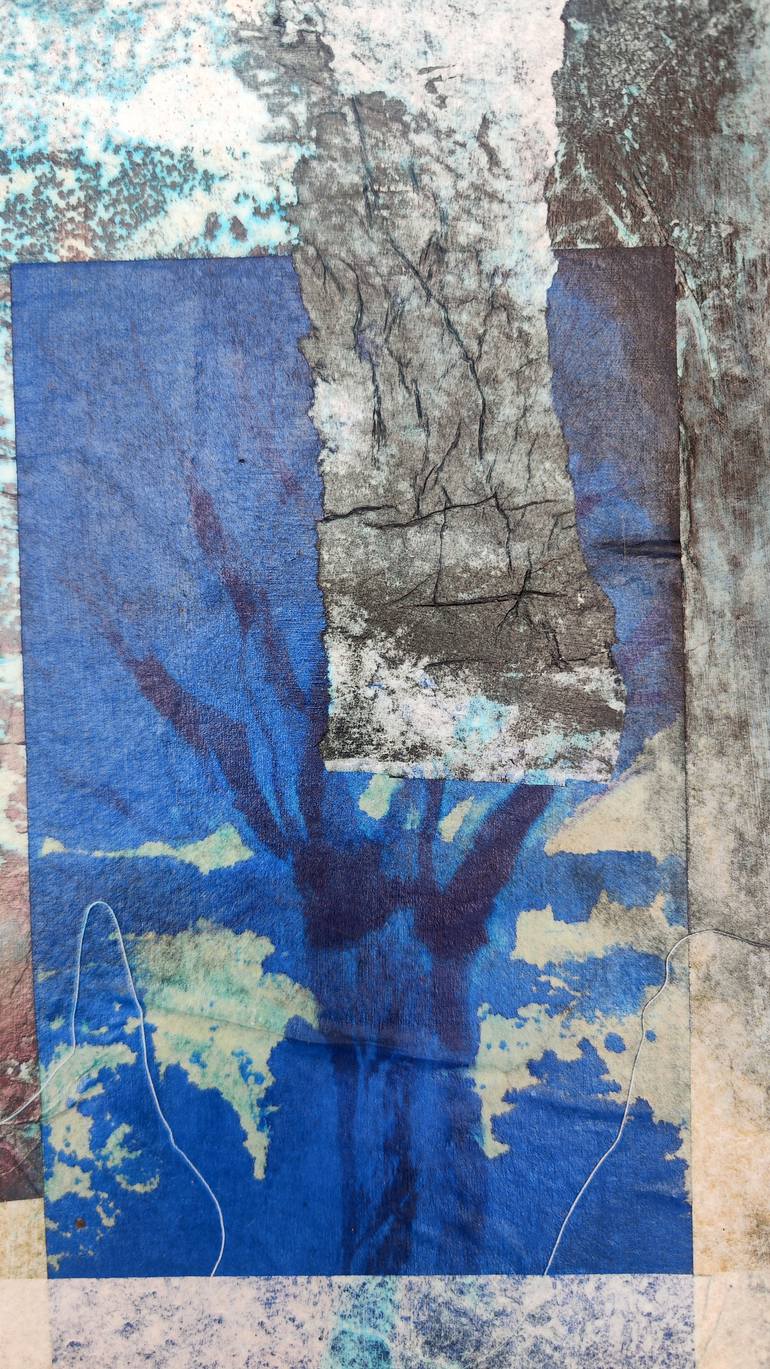 Original Abstract Expressionism Abstract Collage by Marijah Bac Cam