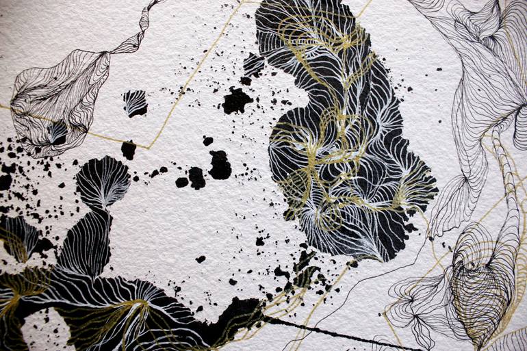 Original Abstract Nature Drawing by Marijah Bac Cam