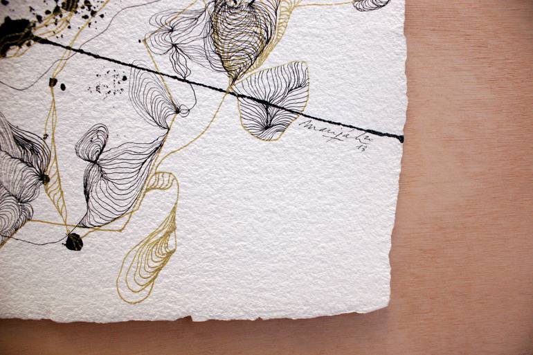 Original Abstract Nature Drawing by Marijah Bac Cam