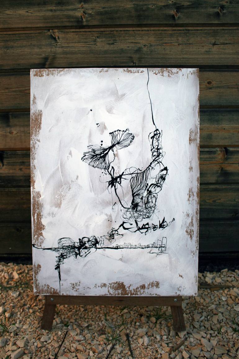 Original Abstract Graffiti Drawing by Marijah Bac Cam