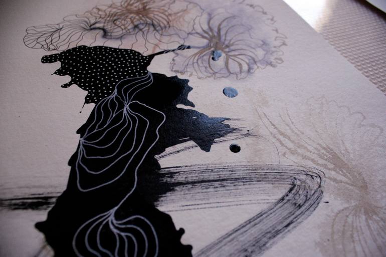 Original Abstract Graffiti Drawing by Marijah Bac Cam