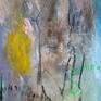 Mixed media on 3D canvas 50 x 150 x 4 cm.
"No Further North Or South" is an abstract vision of peace and slavery and also an utopian reflection on Andrew Johnson's quote "Slavery exists. It is black in the south and white in the north."