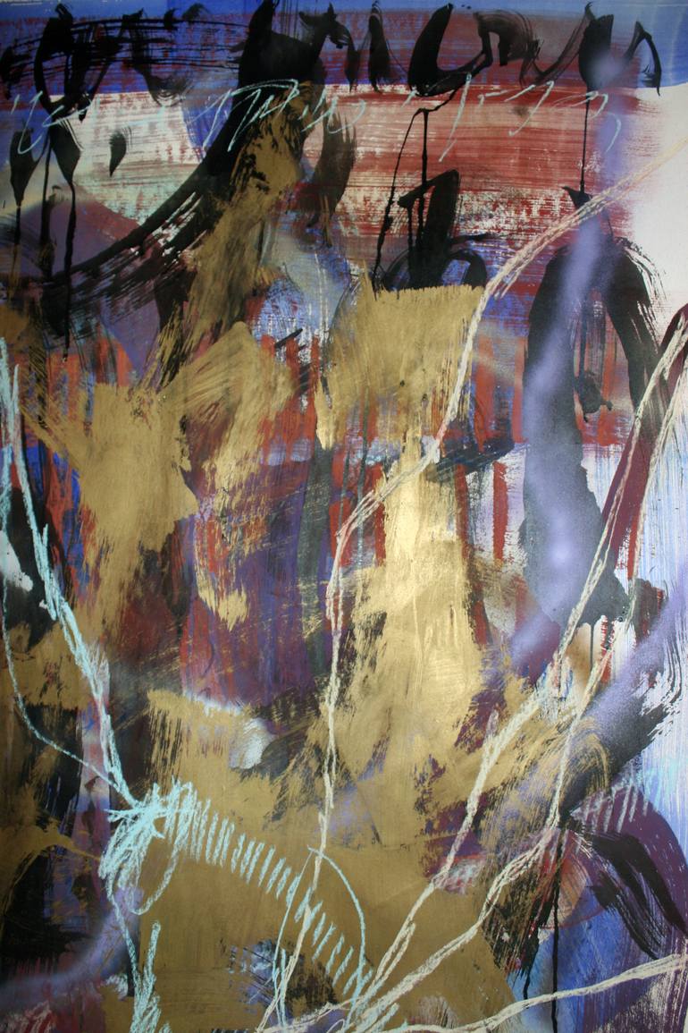 Original Abstract Expressionism Abstract Painting by Marijah Bac Cam