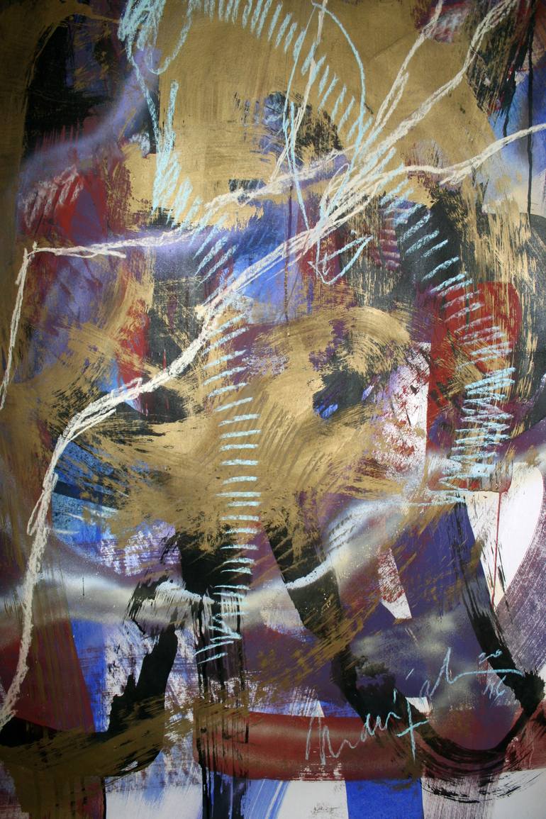 Original Abstract Expressionism Abstract Painting by Marijah Bac Cam