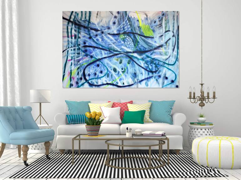 Original Fine Art Abstract Painting by Marijah Bac Cam