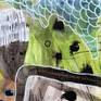 Closeup details on 'Organic Patterns Study 1'.