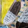 Closeup details on 'Organic Patterns Study 1'.